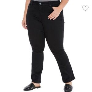 Slink Curvy Jeans black bootcut jeans with stretch